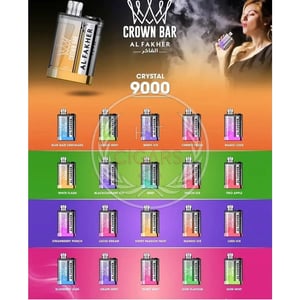 Al Fakher Crown Bar 9000 - White Flash