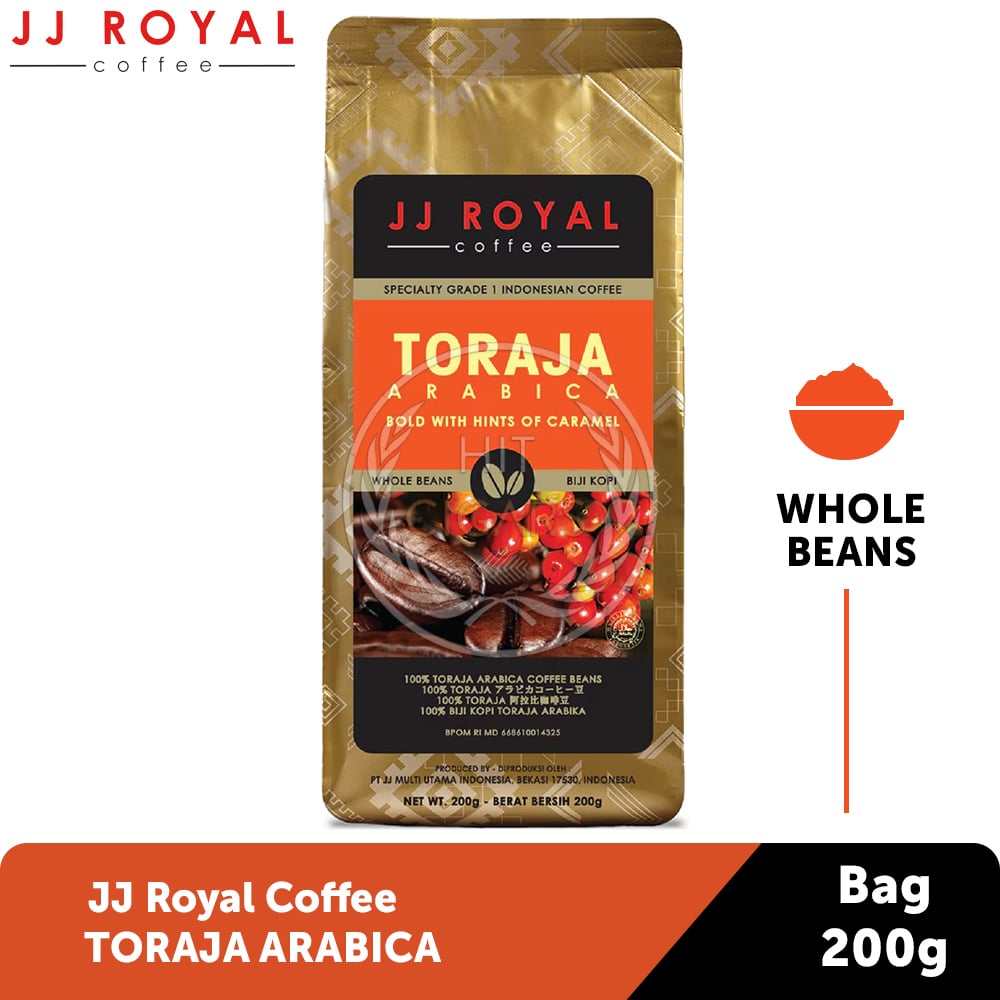JJ Royal Toraja Arabica (Whole Beans) 200g 1 JJ Royal Toraja Arabica (Whole Beans) 200g