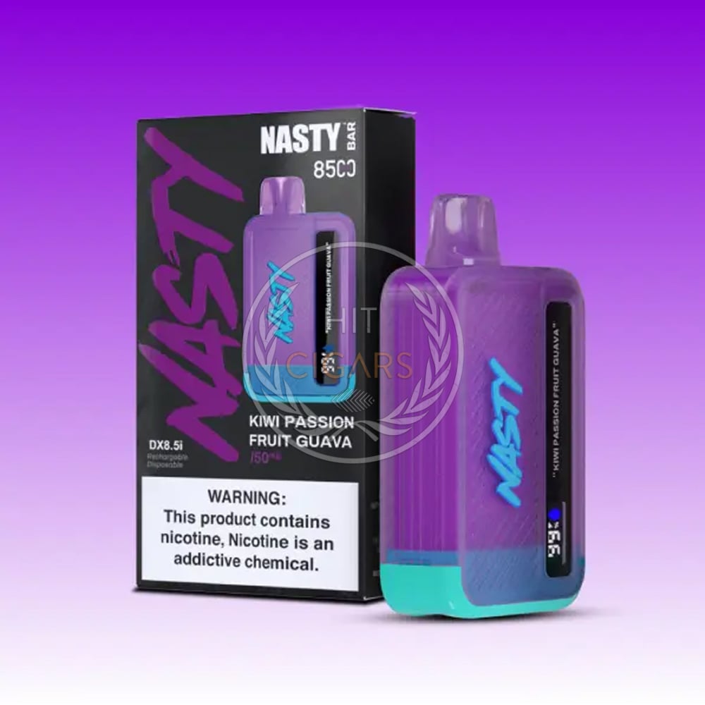 NASTY Bar 8500 Kiwi Passion Fruit Guava 1 NASTY Bar 8500 Kiwi Passion Fruit Guava