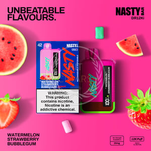 NASTY Bar DR12Ki Watermelon Strawberry Bubblegum