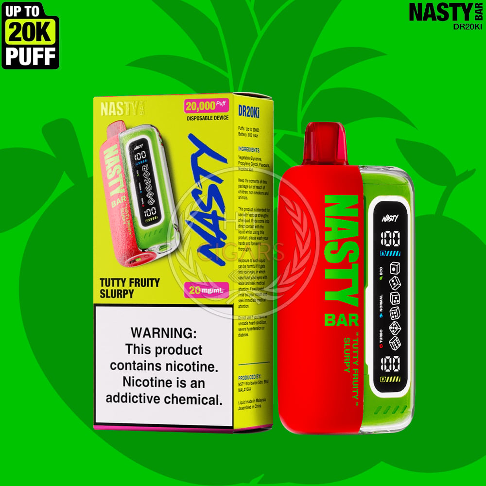 NASTY Bar DR20Ki Tutty Frutty Slurphy 1 NASTY Bar DR20Ki Tutty Frutty Slurphy
