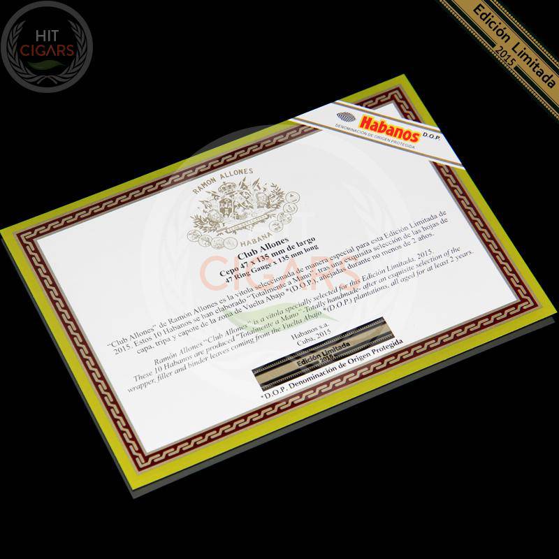 Ramon Allones Club Allones Edicion Limitada 2015